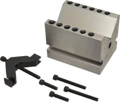 SPI - 2-3/8" Max Capacity, 90° Angle, Hardened Steel V-Block - 3" Long x 4" Wide x 3" High, Sold as Individual - Benchmark Tooling