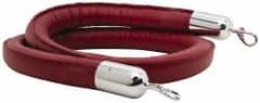 Tensator - 6' Long x 1-1/2" Wide Naugahyde Rope - Red - Benchmark Tooling