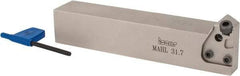 Iscar - MAH, External, Left Hand, Indexable Grooving Tool Holder - 1-1/4" Shank Height, 1-1/4" Shank Width, 167.64mm OAL - Benchmark Tooling