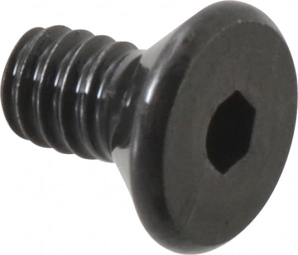 Value Collection - #2-56 UNC Hex Socket Drive, 82° Flat Screw - Alloy Steel, Black Oxide Finish, Fully Threaded, 3/16" OAL - Benchmark Tooling