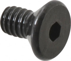 Value Collection - #2-56 UNC Hex Socket Drive, 82° Flat Screw - Alloy Steel, Black Oxide Finish, Fully Threaded, 3/16" OAL - Benchmark Tooling