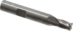 RobbJack - 9/32", 7/16" LOC, 3/8" Shank Diam, 2-1/2" OAL, 4 Flute, Solid Carbide Square End Mill - Single End, Uncoated, Spiral Flute, 30° Helix, Centercutting, Right Hand Cut, Right Hand Flute, Series T12-403 - Benchmark Tooling