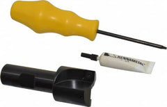 Kennametal - 1-1/4" Cut Diam, 8.64mm Max Depth of Cut, 3/4" Shank Diam, 3-1/4" OAL, Indexable Square Shoulder End Mill - SPEB 322 Inserts, Cylindrical Shank, 0° Lead Angle - Benchmark Tooling