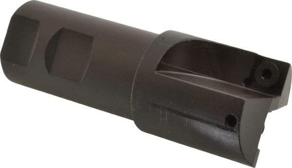 Kennametal - 1-1/2" Cut Diam, 11.94mm Max Depth of Cut, 1-1/4" Shank Diam, 4.03" OAL, Indexable Square Shoulder End Mill - SPEB 422 Inserts, Cylindrical Shank, 0° Lead Angle - Benchmark Tooling