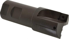 Kennametal - 1-1/2" Cut Diam, 11.94mm Max Depth of Cut, 1-1/4" Shank Diam, 4.03" OAL, Indexable Square Shoulder End Mill - SPEB 422 Inserts, Cylindrical Shank, 0° Lead Angle - Benchmark Tooling