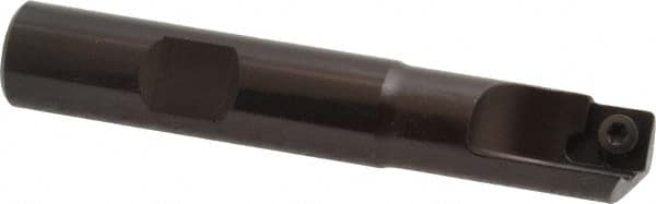 Kennametal - 1/2" Cut Diam, 7.11mm Max Depth of Cut, 1/2" Shank Diam, 3" OAL, Indexable Square Shoulder End Mill - SDEB 2615. Inserts, Cylindrical Shank, 0° Lead Angle - Benchmark Tooling