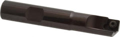 Kennametal - 1/2" Cut Diam, 7.11mm Max Depth of Cut, 1/2" Shank Diam, 3" OAL, Indexable Square Shoulder End Mill - SDEB 2615. Inserts, Cylindrical Shank, 0° Lead Angle - Benchmark Tooling