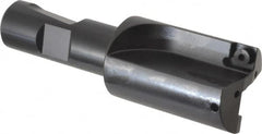 Kennametal - 1-1/4" Cut Diam, 8.64mm Max Depth of Cut, 3/4" Shank Diam, 4" OAL, Indexable Square Shoulder Centercutting End Mill - SPEB 322 Inserts, Weldon Shank, 0° Lead Angle, Through Coolant - Benchmark Tooling