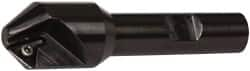 Kennametal - 0.83" Max Cut Diam, 0.27" Min Cut Diam, 7.62mm Max Depth of Cut, Indexable Chamfer and Angle End Mill - 1 Insert, TPGM 2151 Insert Style, 3" Overall Length, Straight Shank - Benchmark Tooling