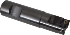 Kennametal - 3/4" Cut Diam, 7.11mm Max Depth of Cut, 3/4" Shank Diam, 3-1/4" OAL, Indexable Square Shoulder End Mill - SDEB 2615. Inserts, Weldon Shank, 0° Lead Angle - Benchmark Tooling