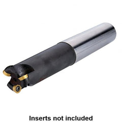 Kennametal - 0.197" Cutting Diam, 3/4" Shank Diam, 3/4" Max Depth of Cut, Straight Shank Indexable Copy End Mill - 2 Inserts, RDHX 10 Insert, KDM Toolholder, Through Coolant - Benchmark Tooling