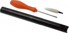 Kennametal - 1" Cut Diam, 18mm Max Depth of Cut, 1" Shank Diam, 254mm OAL, Indexable Square Shoulder End Mill - EC18.., EP18.. Inserts, Cylindrical Shank, 0° Lead Angle, Through Coolant - Benchmark Tooling