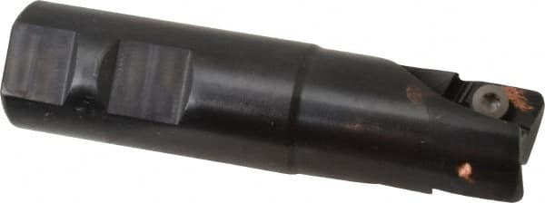 Kennametal - 1" Cut Diam, 18.03mm Max Depth of Cut, 1" Shank Diam, 102.36mm OAL, Indexable Square Shoulder End Mill - EC18.., EP18.. Inserts, Weldon Shank, 0° Lead Angle, Through Coolant - Benchmark Tooling