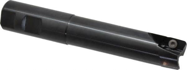 Kennametal - 1" Cut Diam, 18.03mm Max Depth of Cut, 1" Shank Diam, 153.16mm OAL, Indexable Square Shoulder End Mill - EC18.., EP18.. Inserts, Weldon Shank, 0° Lead Angle, Through Coolant - Benchmark Tooling