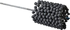 Brush Research Mfg. - 3-1/4" to 3-3/4" Bore Diam, 240 Grit, Silicon Carbide Flexible Hone - Extra Fine, 13-1/2" OAL - Benchmark Tooling