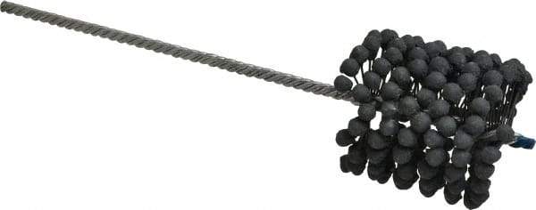 Brush Research Mfg. - 3" to 3-1/4" Bore Diam, 240 Grit, Silicon Carbide Flexible Hone - Extra Fine, 13-1/2" OAL - Benchmark Tooling