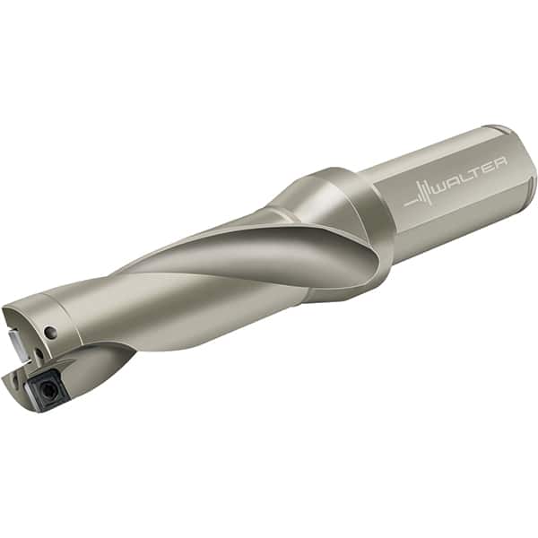 Walter - 64.5mm Max Drill Depth, 3xD, 21.5mm Diam, Indexable Insert Drill - 2 Inserts, 25mm Shank Diam, Flange Shank - Benchmark Tooling