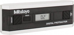 Mitutoyo - 0.10 dg Resolution Digital Combination Protractor and Inclinometer - Multiple dg Accuracy, Multiple dg Range - Benchmark Tooling