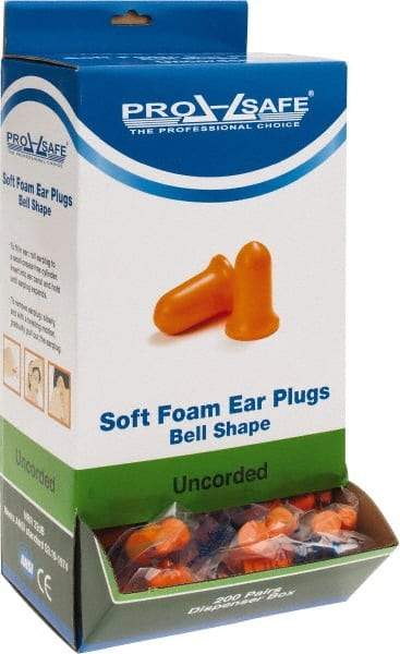 PRO-SAFE - Disposable, Uncorded, 32 dB Earplugs - Orange - Benchmark Tooling