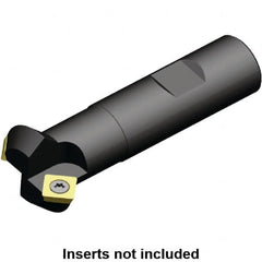 Kennametal - 45° Lead Angle, 22mm Max Cut Diam, 10mm Min Cut Diam, 6.5mm Max Depth of Cut, Indexable Chamfer and Angle End Mill - 1 Insert, SD.. 0903.. Insert Style, 82.7mm Overall Length, Straight Shank, 90° Included Angle - Benchmark Tooling