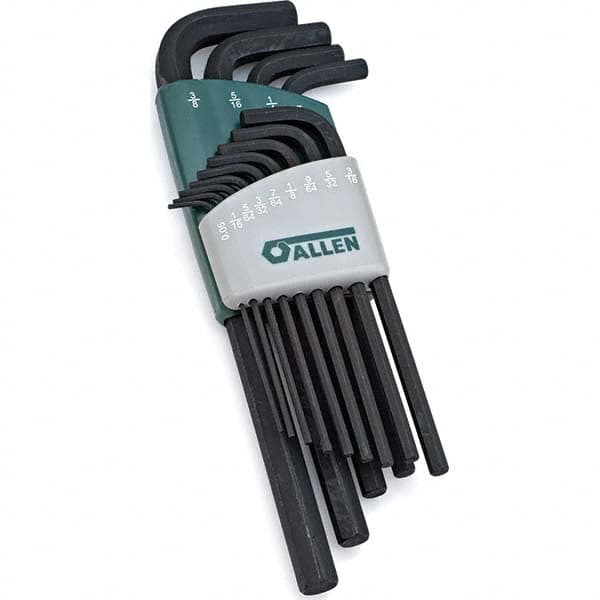 Allen - Hex Key Sets Tool Type: Hex Handle Type: L-Key Long Arm - Benchmark Tooling