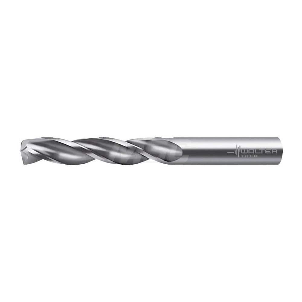 Screw Machine Length Drill Bit: 0.1575″ Dia, 150 °, Solid Carbide Bright/Uncoated, Right Hand Cut, Spiral Flute, Straight-Cylindrical Shank, Series A1167B