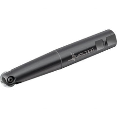 Walter - 16mm Cut Diam, 8mm Max Depth of Cut, 20mm Shank Diam, 175mm OAL, Indexable Ball Nose End Mill - 15,200 Max RPM - Benchmark Tooling