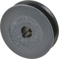 Browning - 5/8" Bore, 1-1/16 Long, 2.8" Outside Diam, Finished Bore Single Groove V Belt Sheave - 13/16" Wide, 2.6 Belt Pitch B, 2.2" Pitch Diam of 4L Belt - Benchmark Tooling