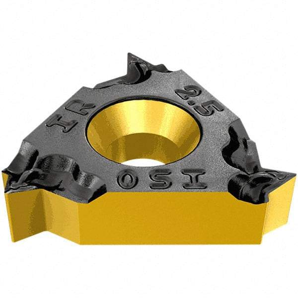 Iscar - 22IR Internal Right Hand ISO Laydown Threading Insert - Grade IC250, TiCN/TiN Coated Carbide, 12.7mm Inscribed Circle - Benchmark Tooling