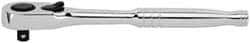 Stanley - 1/4" Drive Pear Head Ratchet - Chrome Finish, 8" OAL - Benchmark Tooling