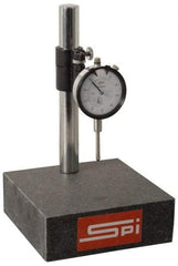 SPI - 0.001" Graduation, 0-100 Dial Reading, Indicator & Base Kit - 6" Base Length x 6" Base Width x 2" Base Height, 2" Dial Diam - Benchmark Tooling