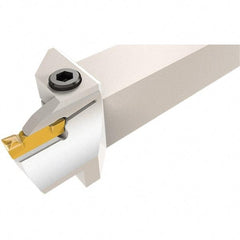 Iscar - HFH, External, Right Hand, 28mm Max Depth of Cut, 5mm Max Groove Width, Indexable Grooving Tool Holder - DGN, GRIP, HFPR Insert Compatibility, 20mm Shank Height, 20mm Shank Width, 140mm OAL - Benchmark Tooling