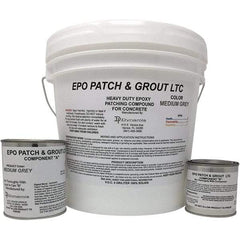 Made in USA - 2 Gal Concrete Repair/Resurfacing - Medium Gray, 25 Sq Ft Coverage, Epoxy Resin - Benchmark Tooling
