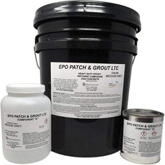 Made in USA - 5 Gal Concrete Repair/Resurfacing - Medium Gray, 25 Sq Ft Coverage, Epoxy Resin - Benchmark Tooling