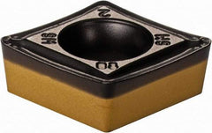 Iscar - CCMT3-2 SM Grade IC8250 Carbide Turning Insert - TiCN/Al2O3/TiN Finish, 80° Diamond, 3/8" Inscr Circle, 5/32" Thick, 1/32" Corner Radius - Benchmark Tooling