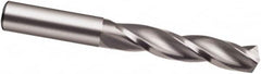 Guhring - 16mm 150° Solid Carbide Jobber Drill - Bright Finish, Right Hand Cut, Spiral Flute, 115mm OAL, Faceted Point - Benchmark Tooling