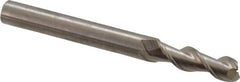 Kennametal - 1/4", 2 Flute, Single End, Solid Carbide, 0.015" Corner Radius End Mill - 2-1/2" OAL, 45° Helix, Right Hand Flute, 3/4" LOC, Right Hand Cut - Benchmark Tooling