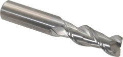 Kennametal - 1/2", 2 Flute, Single End, Solid Carbide, 0.03" Corner Radius End Mill - 3" OAL, 45° Helix, Right Hand Flute, 1-1/4" LOC, Right Hand Cut - Benchmark Tooling