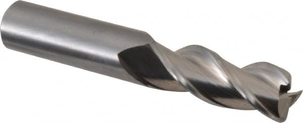 Kennametal - 1/2", 3 Flute, Single End, Solid Carbide, 0.06" Corner Radius End Mill - 3" OAL, 37° Helix, Right Hand Flute, 1-1/4" LOC, Right Hand Cut - Benchmark Tooling