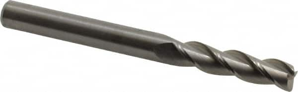 Kennametal - 5/16", 3 Flute, Single End, Solid Carbide, 0.03" Corner Radius End Mill - 3-1/4" OAL, 37° Helix, Right Hand Flute, 1-1/4" LOC, Right Hand Cut - Benchmark Tooling