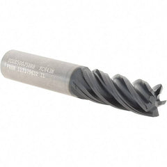 Kennametal - 1/2", 5 Flute, Single End, Solid Carbide, 0.03" Corner Radius End Mill - 3" OAL, 38° Helix, Right Hand Flute, 1-1/4" LOC, Right Hand Cut - Benchmark Tooling