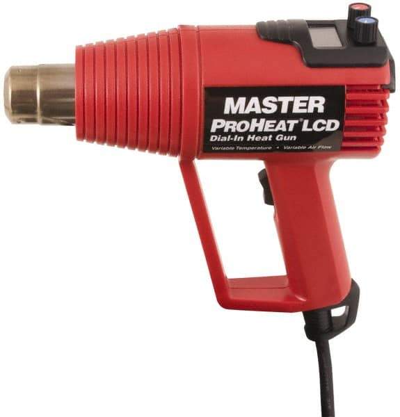 Master Appliance - 130 to 1,000°F Heat Setting, 4 to 16 CFM Air Flow, Heat Gun - 120 Volts, 11 Amps, 1,300 Watts, 6' Cord Length - Benchmark Tooling