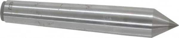 Made in USA - Carbide-Tipped Alloy Steel Standard Point Solid Dead Center - Jarno 6 Taper, 4-1/2" OAL - Benchmark Tooling