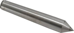 Made in USA - Carbide-Tipped Alloy Steel Standard Point Solid Dead Center - Jarno 10 Taper, 7-1/2" OAL - Benchmark Tooling