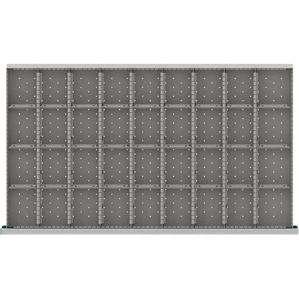 LISTA - 36-Compartment Drawer Divider Layout for 3.15" High Drawers - Benchmark Tooling