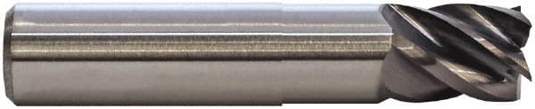 M.A. Ford - 1/2", 5 Flute, Solid Carbide, 0.03" Corner Radius End Mill - 4" OAL, 1-1/4" LOC - Benchmark Tooling