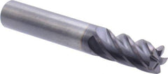 M.A. Ford - 3/8", 5 Flute, Single End, Solid Carbide, 0.03" Corner Radius End Mill - 2-1/2" OAL, 38° Helix, Right Hand Flute, 7/8" LOC, Right Hand Cut - Benchmark Tooling