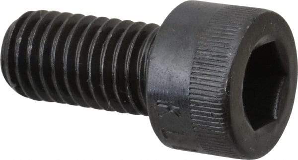 Made in USA - M10x1.50 Metric Coarse Hex Socket Drive, Socket Cap Screw - Grade 12.9 Alloy Steel, Black Oxide Finish, Fully Threaded, 20mm Length Under Head - Benchmark Tooling