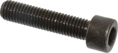 Made in USA - M10x1.50 Metric Coarse Hex Socket Drive, Socket Cap Screw - Grade 12.9 Alloy Steel, Black Oxide Finish, Fully Threaded, 45mm Length Under Head - Benchmark Tooling
