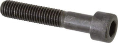 Made in USA - M10x1.50 Metric Coarse Hex Socket Drive, Socket Cap Screw - Grade 12.9 Alloy Steel, Black Oxide Finish, Partially Threaded, 55mm Length Under Head - Benchmark Tooling